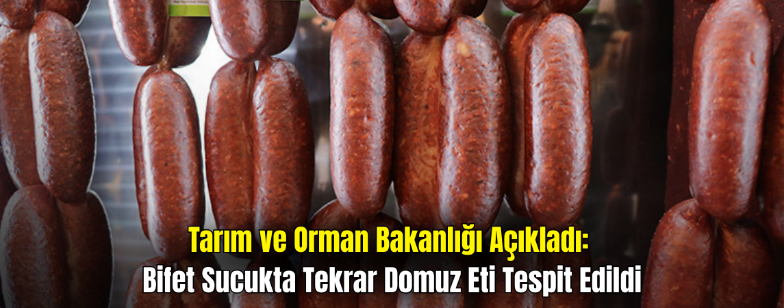 Bakanlık Güncelledi: Bifet Sucukta Tekrar Domuz Eti Tespit Edildi